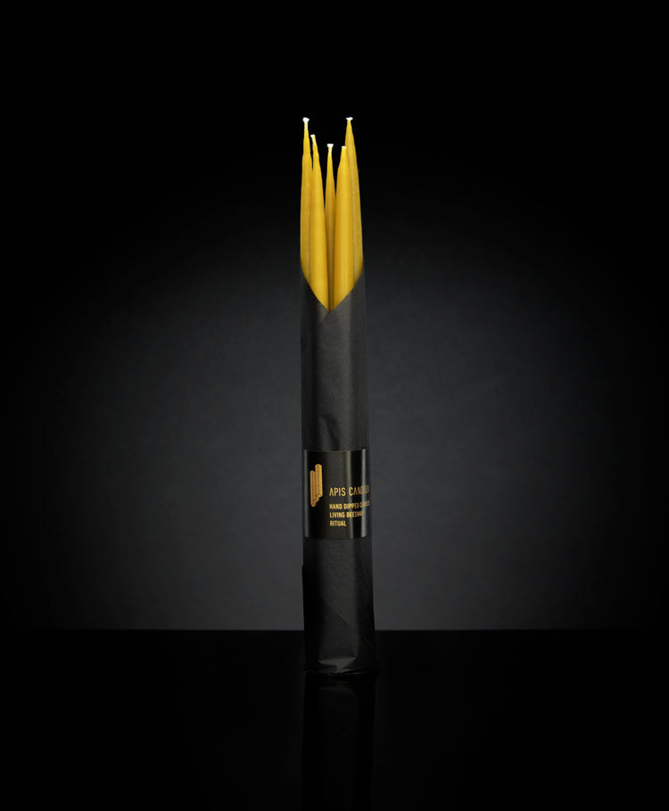 Svíčky Apisky dlouhé silné - balené v černém papíře