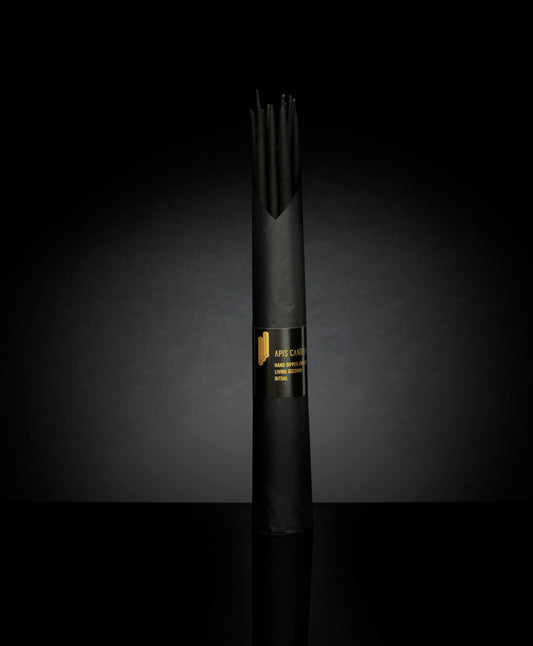 Černé svíčky Apisky Black Lillith štíhlé